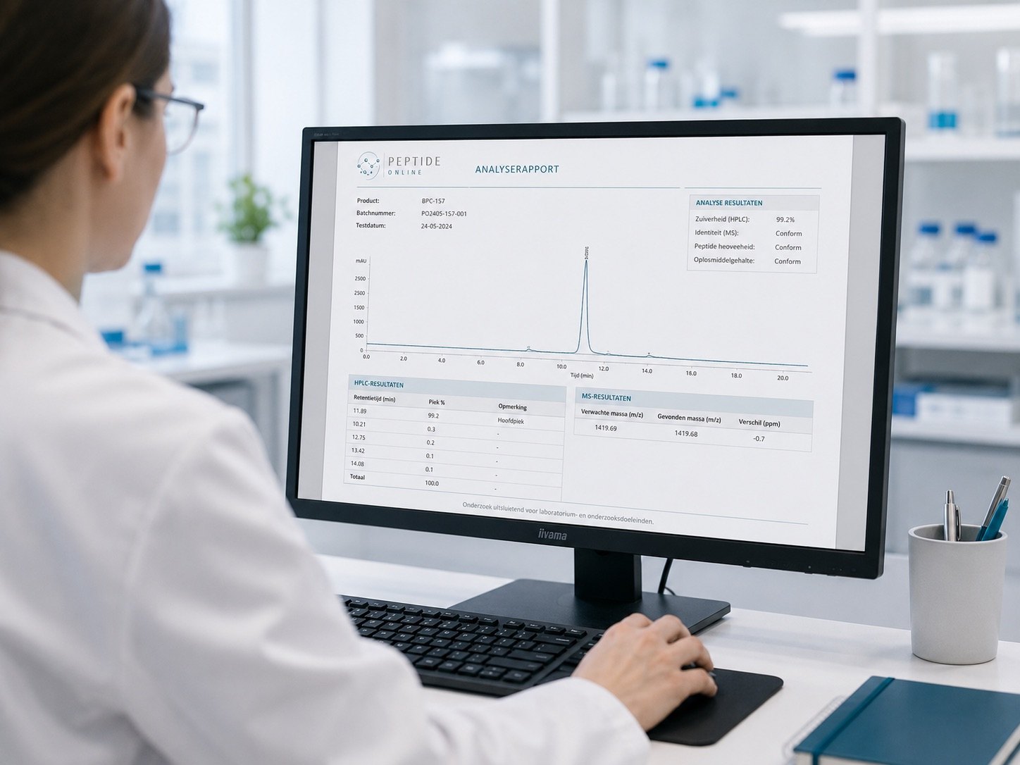 Dosering instellen op een voorgevulde peptide pen