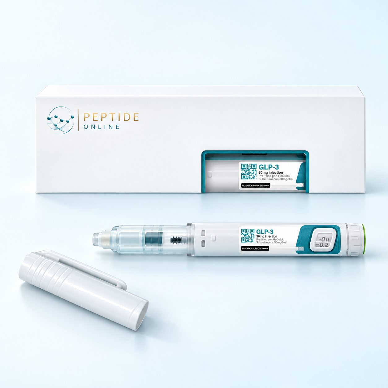GLP-3 peptide pen 30 mg, voorgevulde GLP-1 triple agonist pen van Peptiden Online