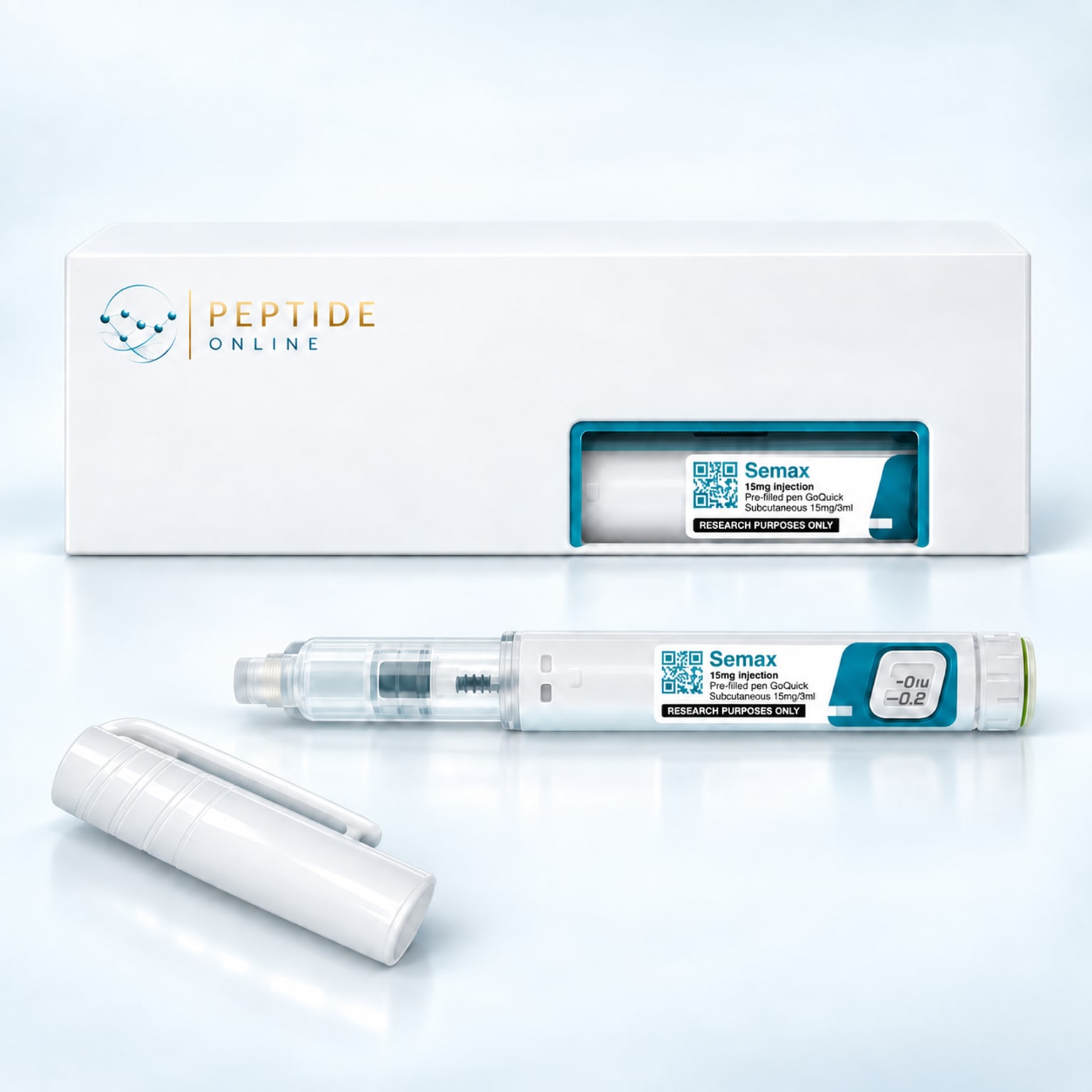 Semax Peptide Pen 15 mg, voorgevulde peptide-pen voor cognitief onderzoek